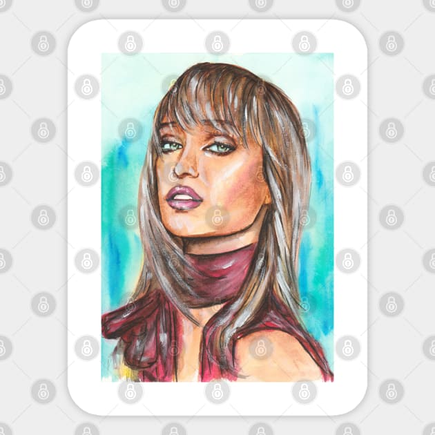 Olivia Wilde Sticker by Svetlana Pelin